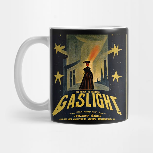 Film poster for a film called Gaslight. by Liana Campbell